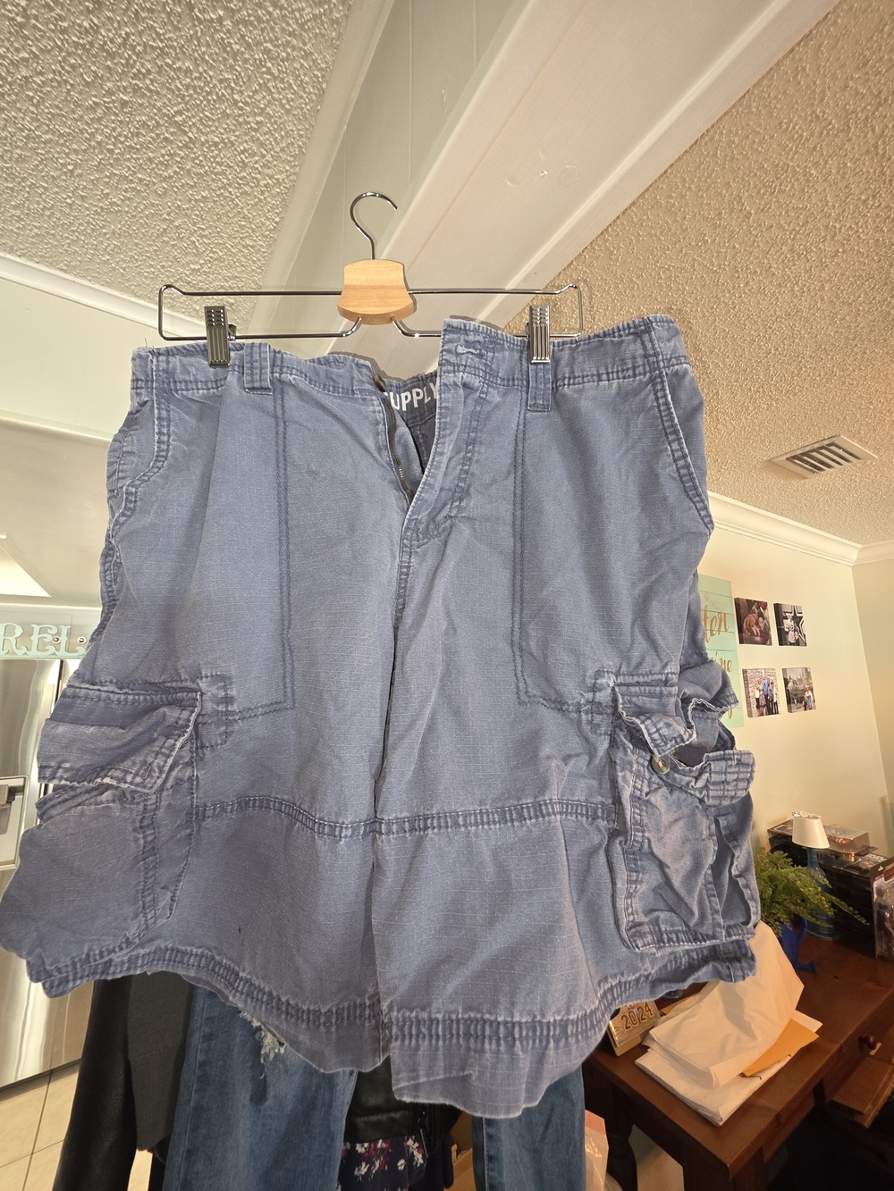 Mossimo Supply Co. Blue Cargo Shorts